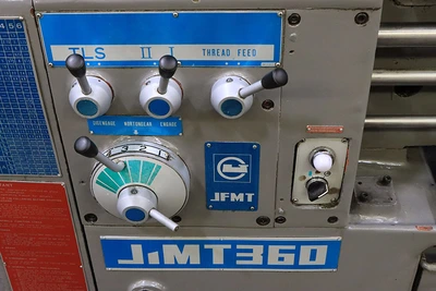 Used 1998 Acra JFMT 360x1000, Inch/Metric,Gap,3-Jaw,Aloris,Steady Gap Lathes New Jersey US | Machinery Values #1285803