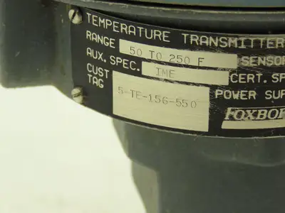 Foxboro E94-Q30L Temperature Transmitter 50-250°F 30VDC Haz Loc No Probe