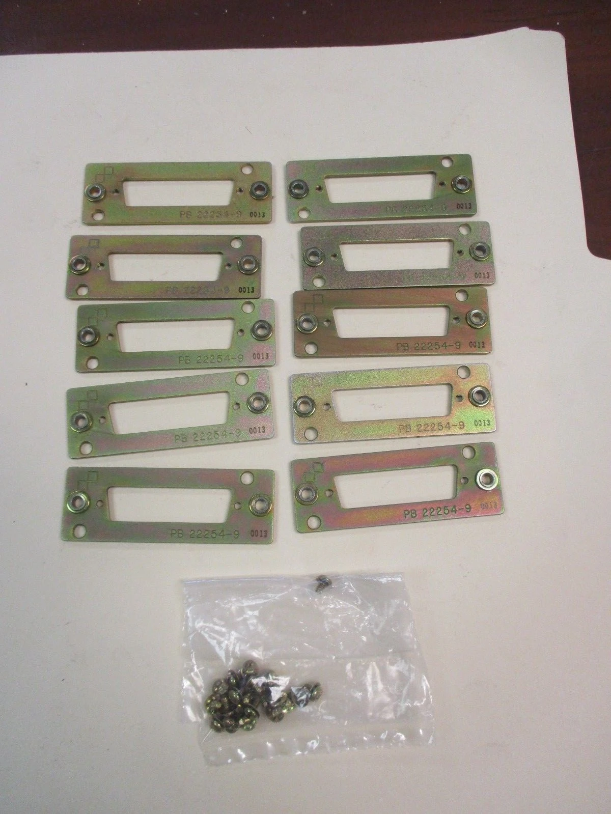 PB 22254-9 Flange Mount Metal Brackets w/Hardware (QTY 10)