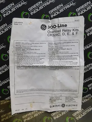 GE CR324F360Y6 Overload Relay 1NC-1NO 300VAC Series CR324 New