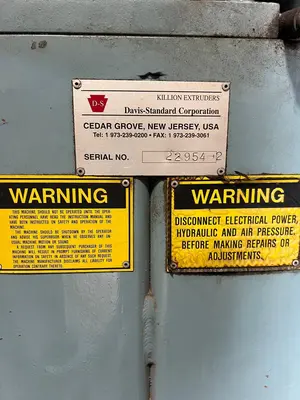 1998 DAVIS STANDARD 1.5" extruder Extruders, High Boy 0" - 1.5""" | Mark One Machinery (5)