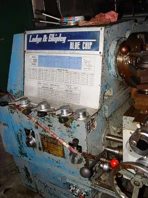 USED LODGE & SHIPLEY 18" X 84" GAP BED GEARED HEAD ENGING LATHE
