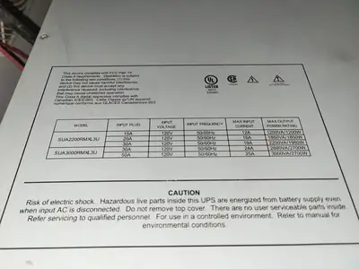 Control Data System w/ UPS