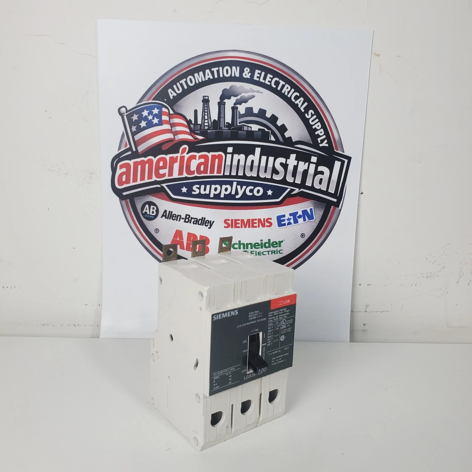 Used Siemens LGB3B100 Miscellaneous Equipment (Electrical & Power) California US | American Industrial Supply Co. #1376985