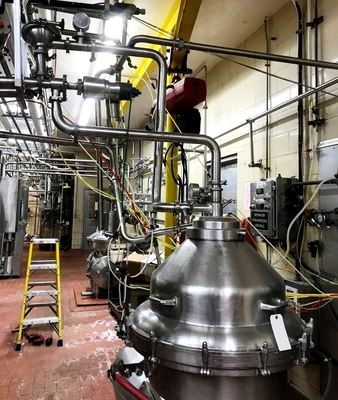 Alfa-Laval MRPX 214 TGV-74 warm milk separator, 316SS.