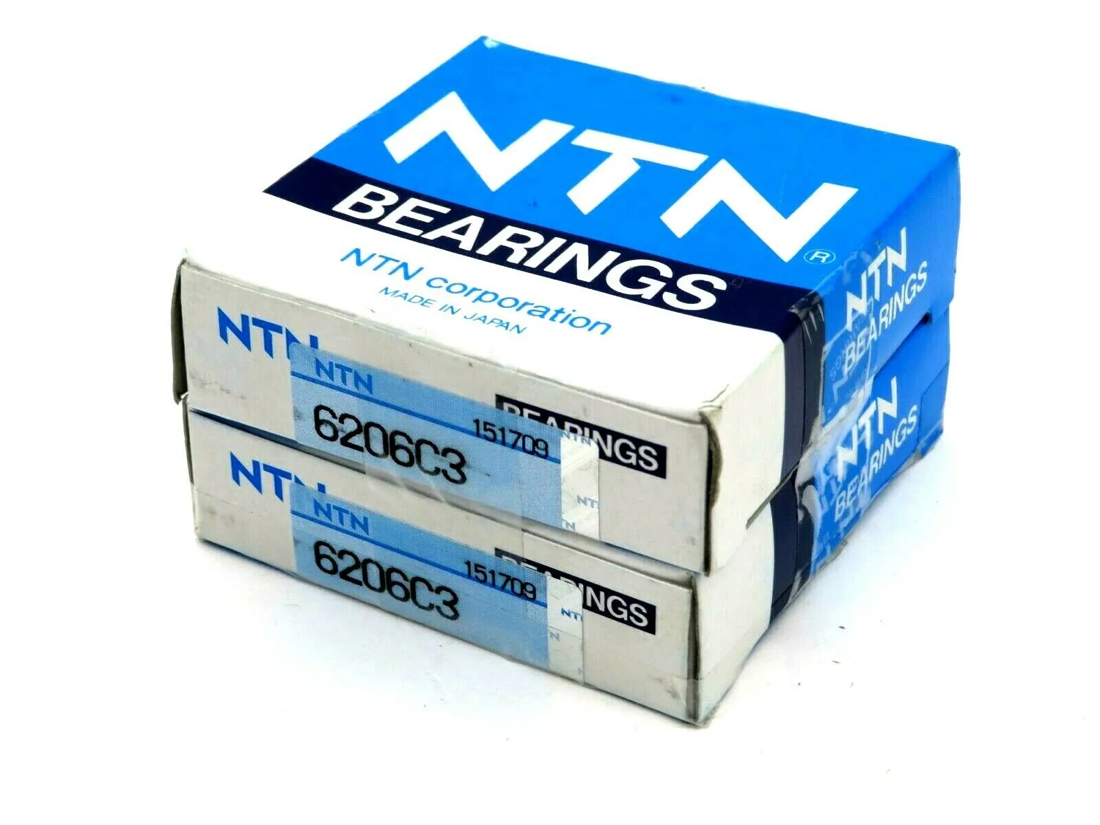NEW LOT OF 2 NTN CORPORATION 6206C3 BALL BEARINGS