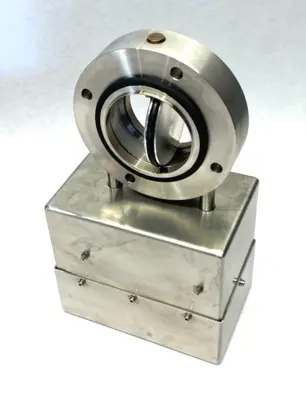 Stainless Steel TIV Butterfly Valve, 68mm ID, 130mm OD, RS232 9-pin Connection