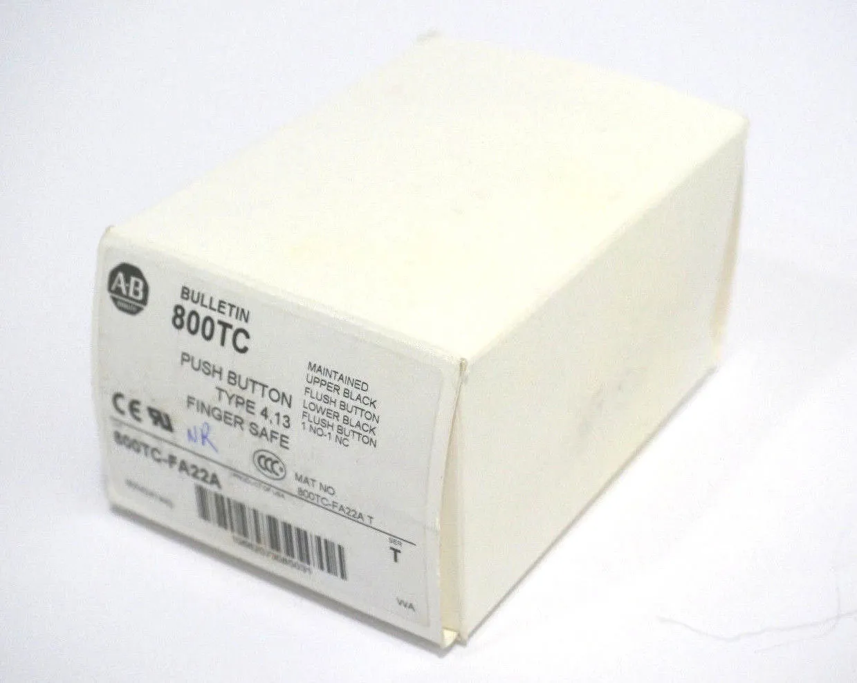 NEW ALLEN BRADLEY 800TC-FA22A PUSHBUTTON SER. T 800TCFA22A