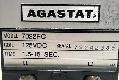 Used AGASTAT 7022PC Miscellaneous Equipment (Electrical & Power) Ohio US | Surplus Asset Holdings #1243713