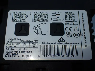 NEW SIEMENS 3RT20271FB40