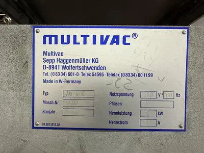 USED MULTIVAC AG800