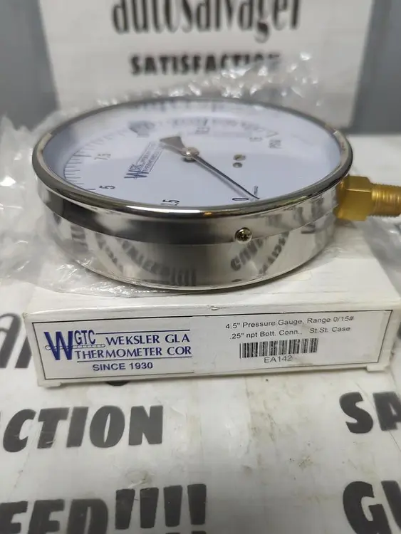 New | in-Stock WEKSLER EA142 Universal Pressure Meters Ohio US | Surplus Asset Holdings #1240842