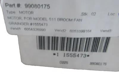 NEW UNBRANDED 99080175 BROOM FAN MOTOR