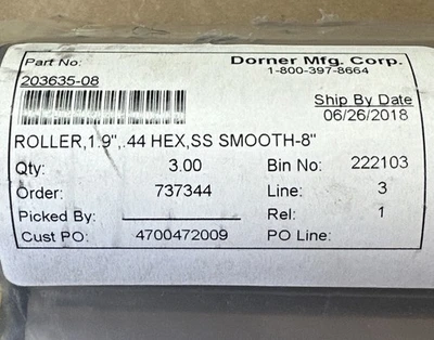 NEW Dorner 203635-08