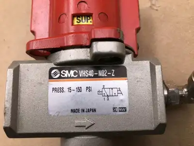 SMC VHS40-N02-Z PNEUMATIC VALVE 3 port LOCK OUT , Aluminum 15-150PSI