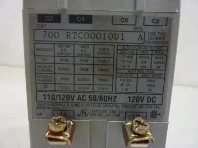USED ALLEN BRADLEY 700-RTC00010U1 SER A