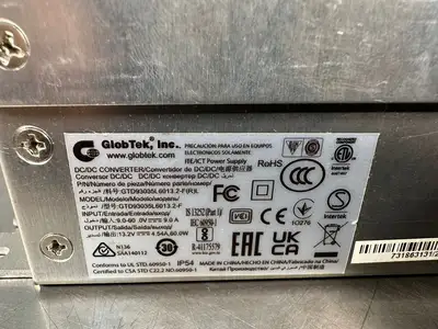 GlobTek Ruggedize GTD93035L6013.2-F DC/DC Converter 9-60VDC (4.5.1)