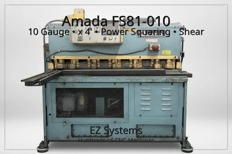 Used AMADA FS81-010 Power Squaring Shears (Gauge) Colorado US | [EZ] EZ Systems #1293245