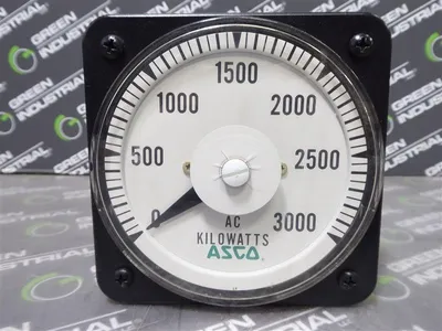 Yokogawa 103221ARET7LSX 0-3000 AC Kilowatts Meter Used