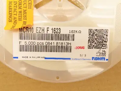 Rohm MCR10EZHF1623 Chip Resistor Tape And Reel 162 kOhms ± 1% 1/8W 5000 Pcs