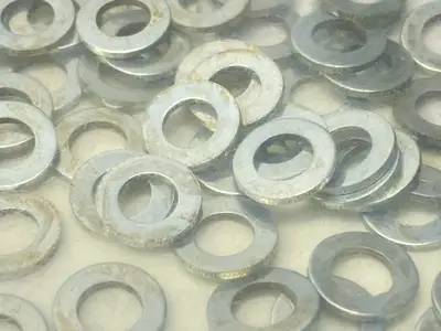 125A-H-200HV ZP | 125A Flat Washer Form A Zinc Plated 6 LOT OF 100 - New – Open box