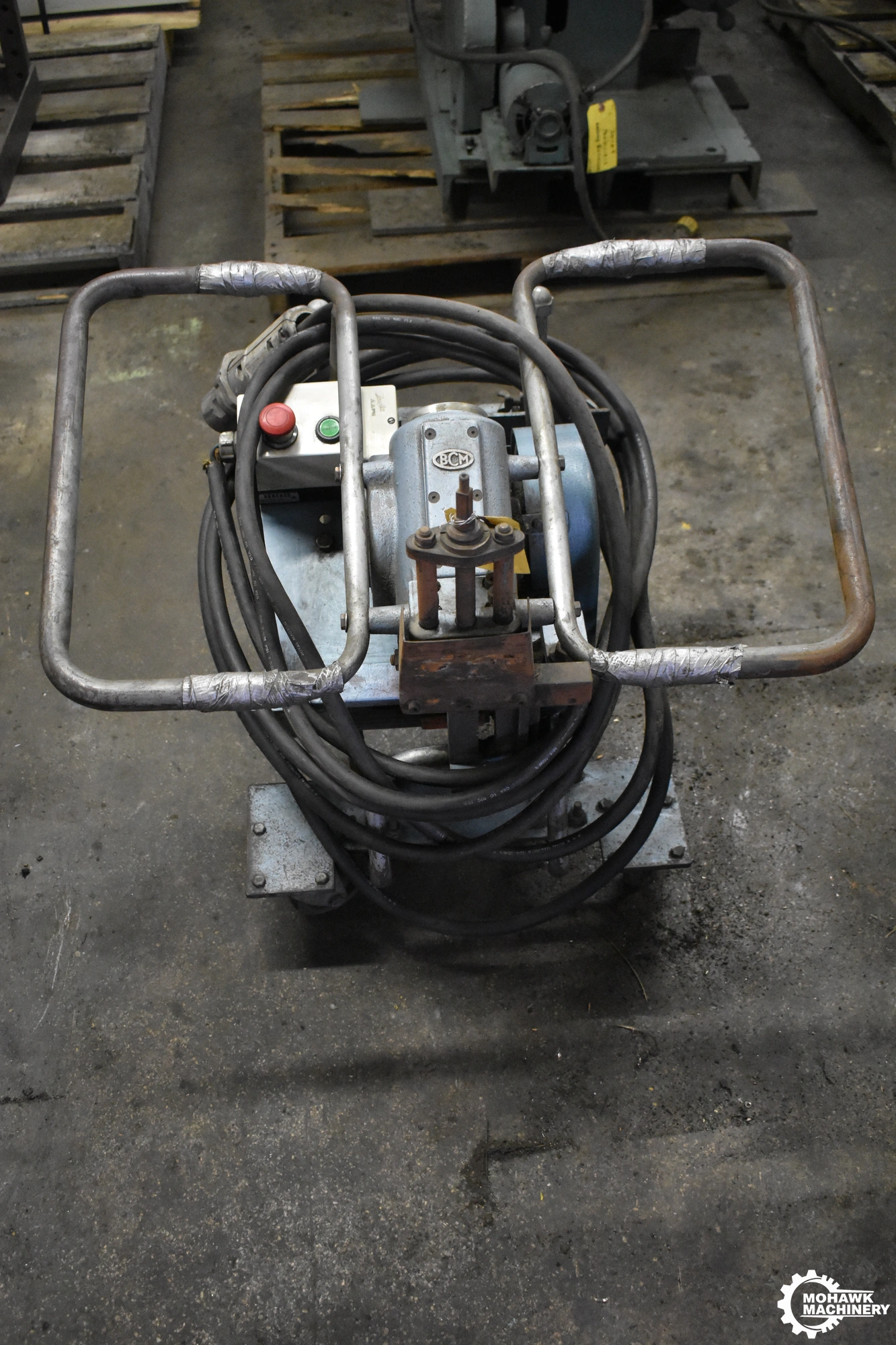 1-1/2” GULLCO “BCM-12” PORTABLE PLATE BEVELLER w/ADJUSTABLE SPEED CONTROL - 1/4” TO 1-1/2” THICKNESS CAPACITY RANGE