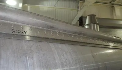 Dryer, Drum, Double, 42" x 120", Chrome, Buffalo Technologies, 160 PSI #D745511