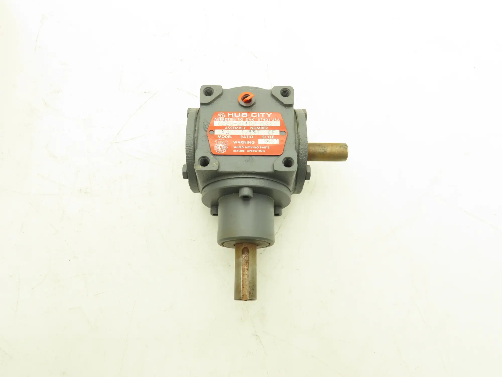 Hub City Model M3 CF Bevel Gear Drive 1:1 Gearbox Right Angle 5/8" Shaft
