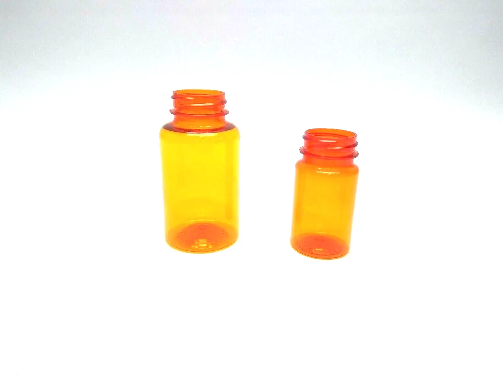 90cc & 200cc | Orange / Amber Multipurpose Bottles  Wide Mouth Lot of Mixed Gaylord - New Other