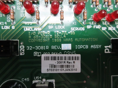 USED USED HAAS PARTS AND TOOLING HAAS I/O PCB BOARD #32-3081R REV.R