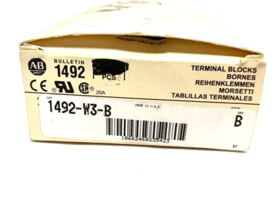 USED ALLEN-BRADLEY SER. B IEC TERMINAL BLOCK BLUE