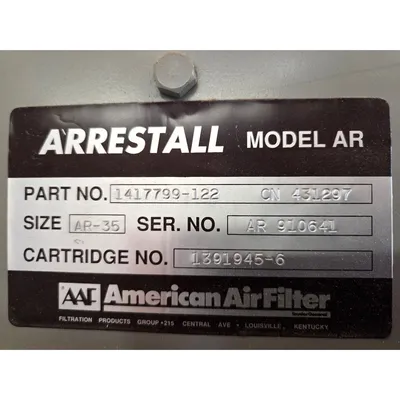 USED AMERICAN AIR FILTER AR-35