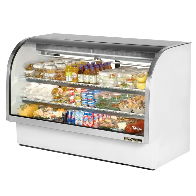 Used True TCGG-72-HC-LD WH Display Refrigerators Illinois US | Falcon Restaurant Supply #1373860
