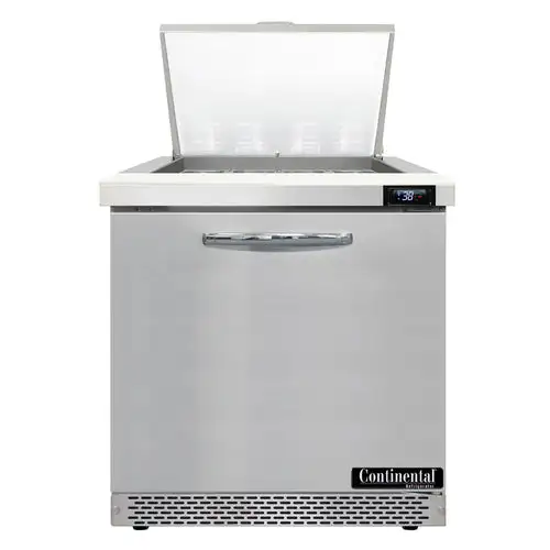 Continental D32N12M-FB 32" Designer Line Sandwich/salad Prep Table W/ Refrigerated Base, 115v