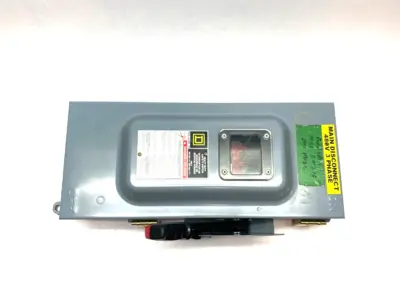 USED SQUARE D HEAVY DUTY SAFETY DISCONNECT SWITCH