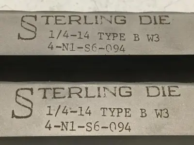 New | in-Stock STERLING DIE 4-N1-S6-094 Taps & Dies Michigan US | Ideal Machinery #1261441