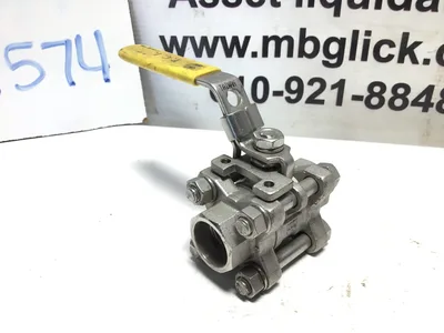 T.C.I 3 Piece 1/2″ Ball Valve 316 Stainless Steel 1000 WOG – 083