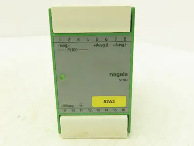 Negele vmu-pt Temperature Converter 0-100° C Input 24VDC Output 0/4-20mA 0-10V