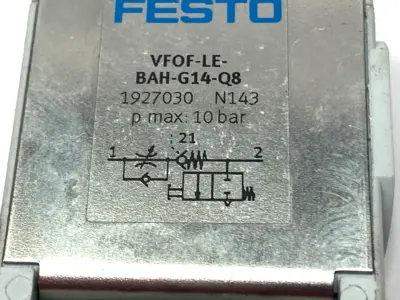 Used Festo Pneumatic One-Way Flow Control Valve 1927030 Solenoid Valves Michigan US | Maverick Industrial Sales #1390734