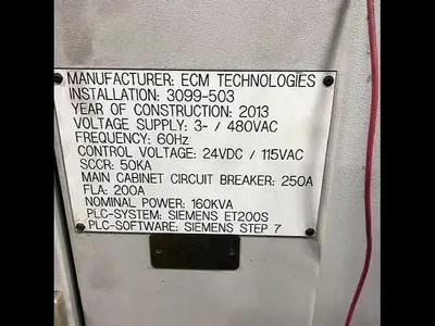 Used 2013 ECM TECHNOLOGIES VACUUM CARBURIZING FURNACE Furnaces | Harbor Machinery Inc. #1283335