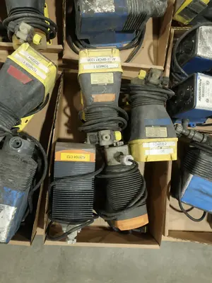 PALLET OF ASSORTED METERING PUMPS, MILTON ROY, PULSATRON, PROMINENT