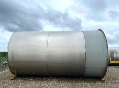 Tank, 15,000 Gallon, Vertical, 304L Stainless Steel, ASME, #5991729