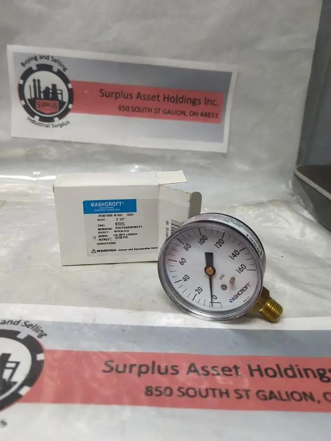 New | in-Stock ASHCROFT 25W1006 H 02L Temperature and Pressure Testers Ohio US | Surplus Asset Holdings #1226074