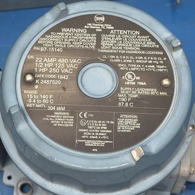 Used Thermon B715140 HVAC Parts and Equipment Indiana US | J&J Industrial Supply #1513212