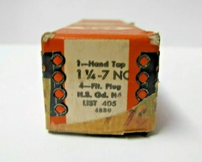 1 WINTER Hand Tap 1 1/4 - 7 GH-4 NC HS 4 Flutes PLUG Brand New