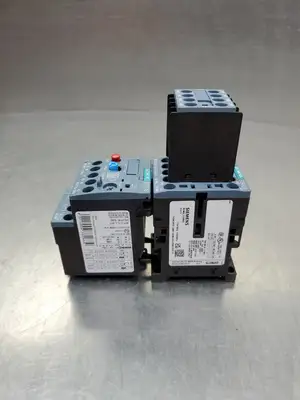 Siemens 3RT20181AK610UA0 Contactor w/3RU21161EB0 & 3RH29111FA40 Mod. 4A43
