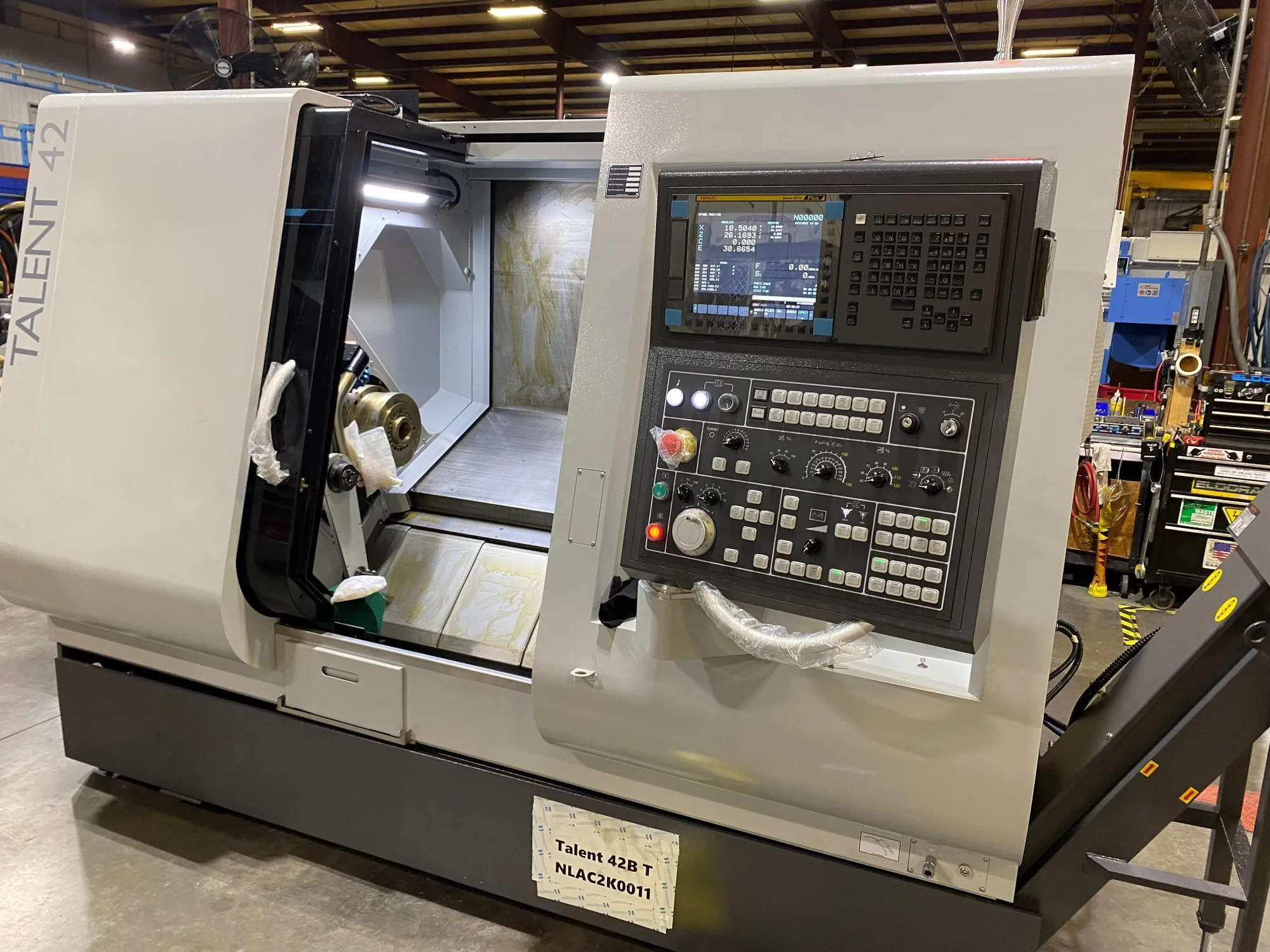 Brand New Hardinge Talent T42 2-Axis CNC Lathe, unused