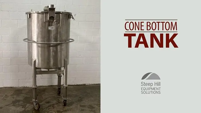 Lidded Cone-Bottom Tank