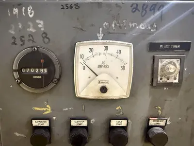 72” TABLE PANGBORN MODEL 6LK-7 ROTOBLAST SHOT BLAST MACHINE: YOBRO #24410