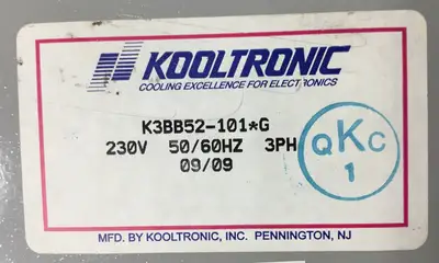 Used KOOLTRONIC K3BB52-101*G Centrifugal Blowers South Carolina US | Palmetto Automation #1319811